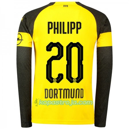 Billiga Fotbollströjor Borussia Dortmund Philipp 20 Hemma tröja 2018/19 Långärmad